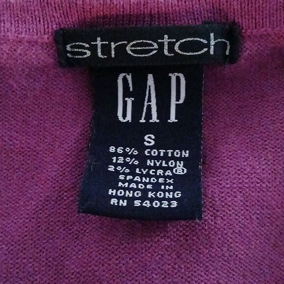 GAP stretch purple sleeveless tank top sweater Sz S EUC - Picture 5 of 5